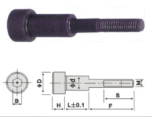 DIN Socket Shoulder Bolt Tipe C Tipe MISUMI Stopper Bolt ISO