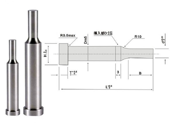 Alcrona Die Punch Pins SKH51, Stamping Square Hole Punch Disesuaikan