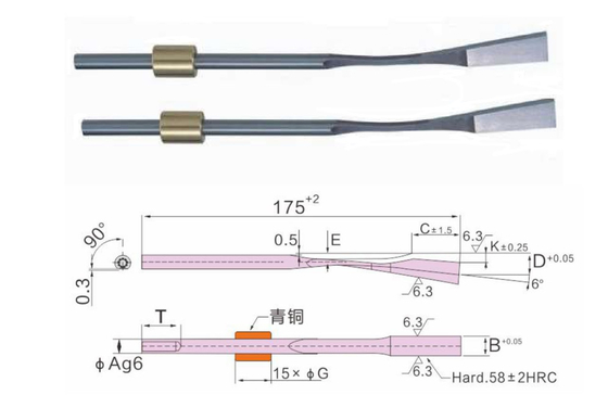 Bagian Cetakan Injeksi Plastik Nitriding 1.8159 Spring Steel Sprung Core
