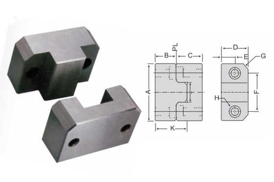 1.713 Hardened Locating Block Set Positioning Top YK30 Taper Interlock