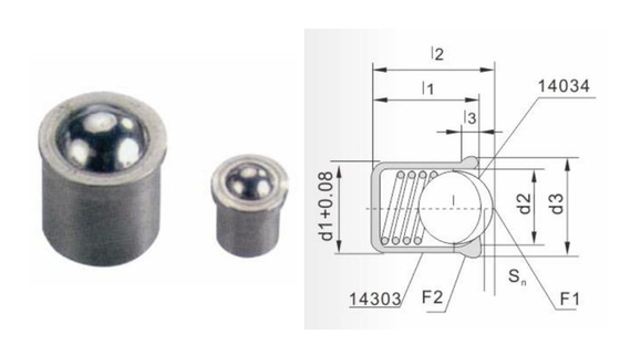 Allen Key Spring Ball Plunger Tipe Kunci Hexagon MISUMI 1.4305