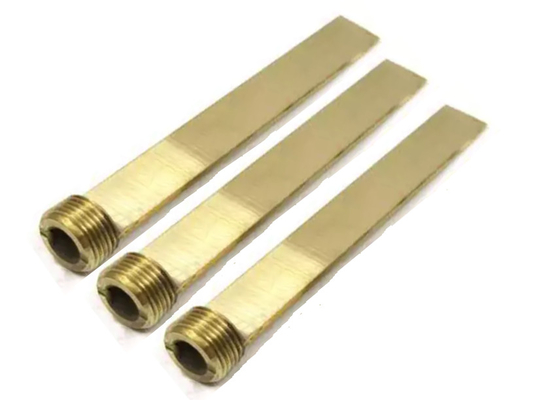 L50 L100 Precision Mould Parts Lurus Brass Plug Baffles Untuk Cetakan Injeksi Plastik
