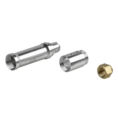 Zinc Aluminium CNC Turning Parts Fine Polished Precision Turned Components untuk Peralatan Otomasi